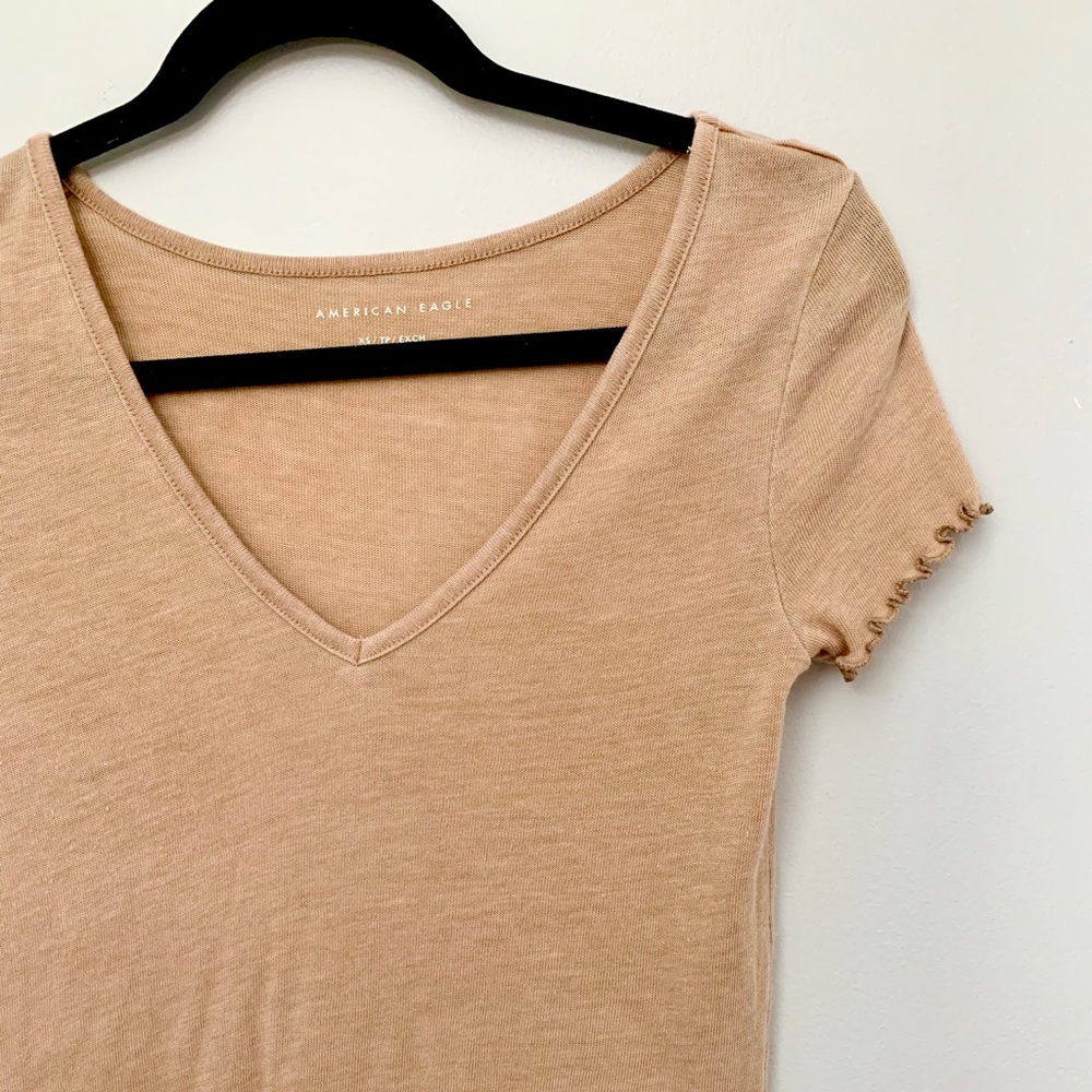 AEO - Ruffled Cropped Tee - Picture 2 of 3